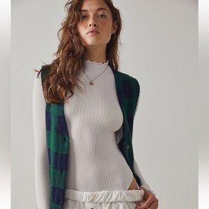 Make it a Mock Neck Seamless Bodysuit | White | Small